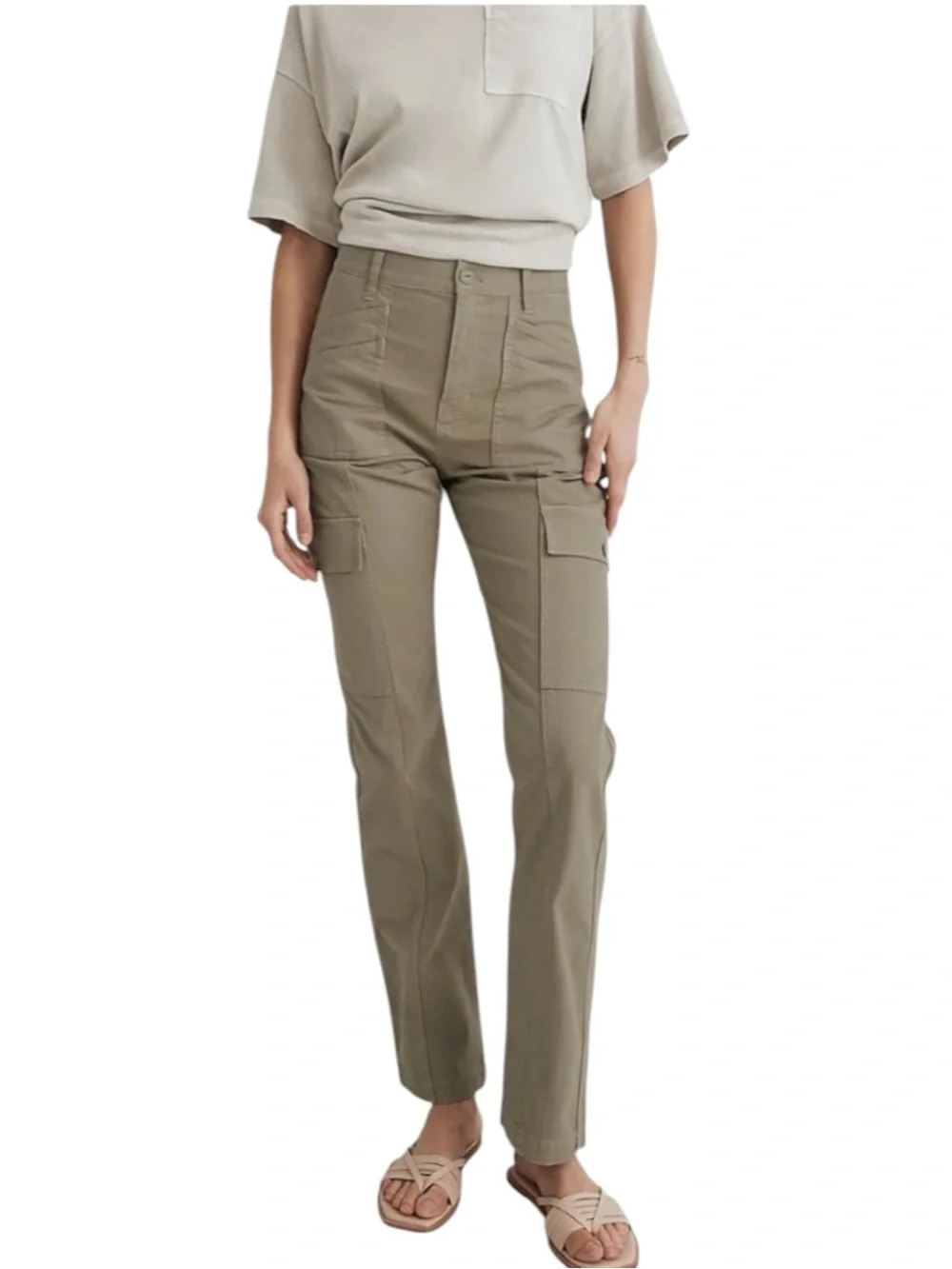 Madewell Utility Pants 90s Straight Cargo Size 26 High Rise Straight Leg NN411